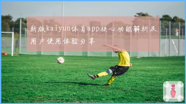 新版kaiyun体育app核心功能解析及用户使用体验分享